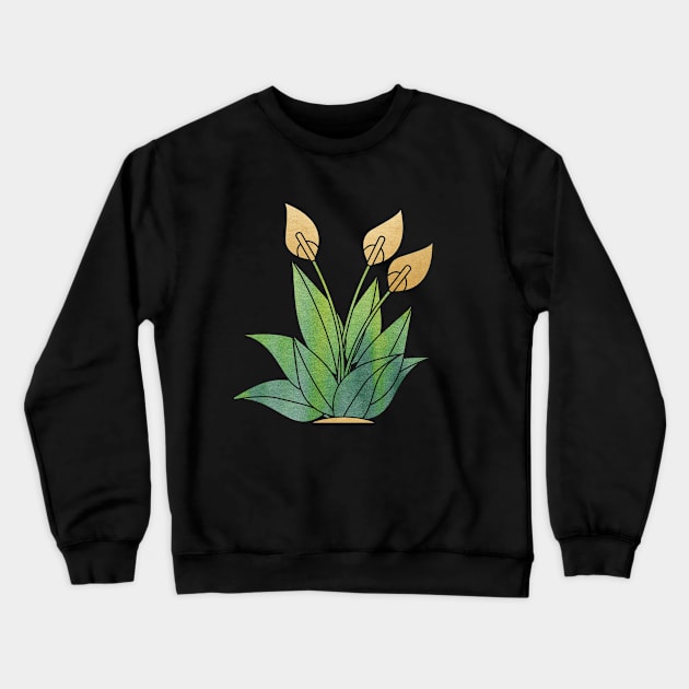 Plants Art Green Crewneck Sweatshirt by Usea Studio